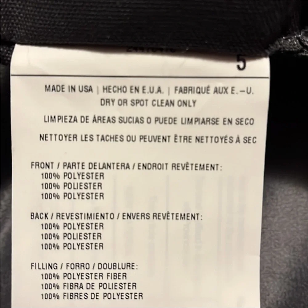 Gemini Black Throw Pillow - Picture 3 of 3